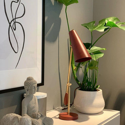 Orbix Steel Mid-Century Table Lamp - Neutral Decor
