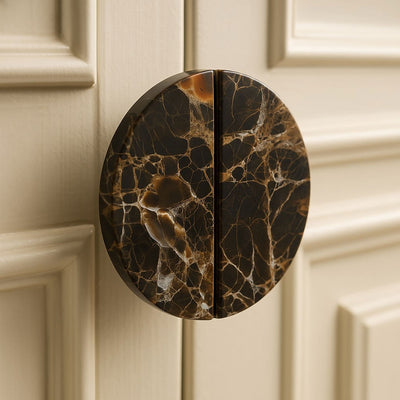 Dyrha Coffee Marble Door Handle