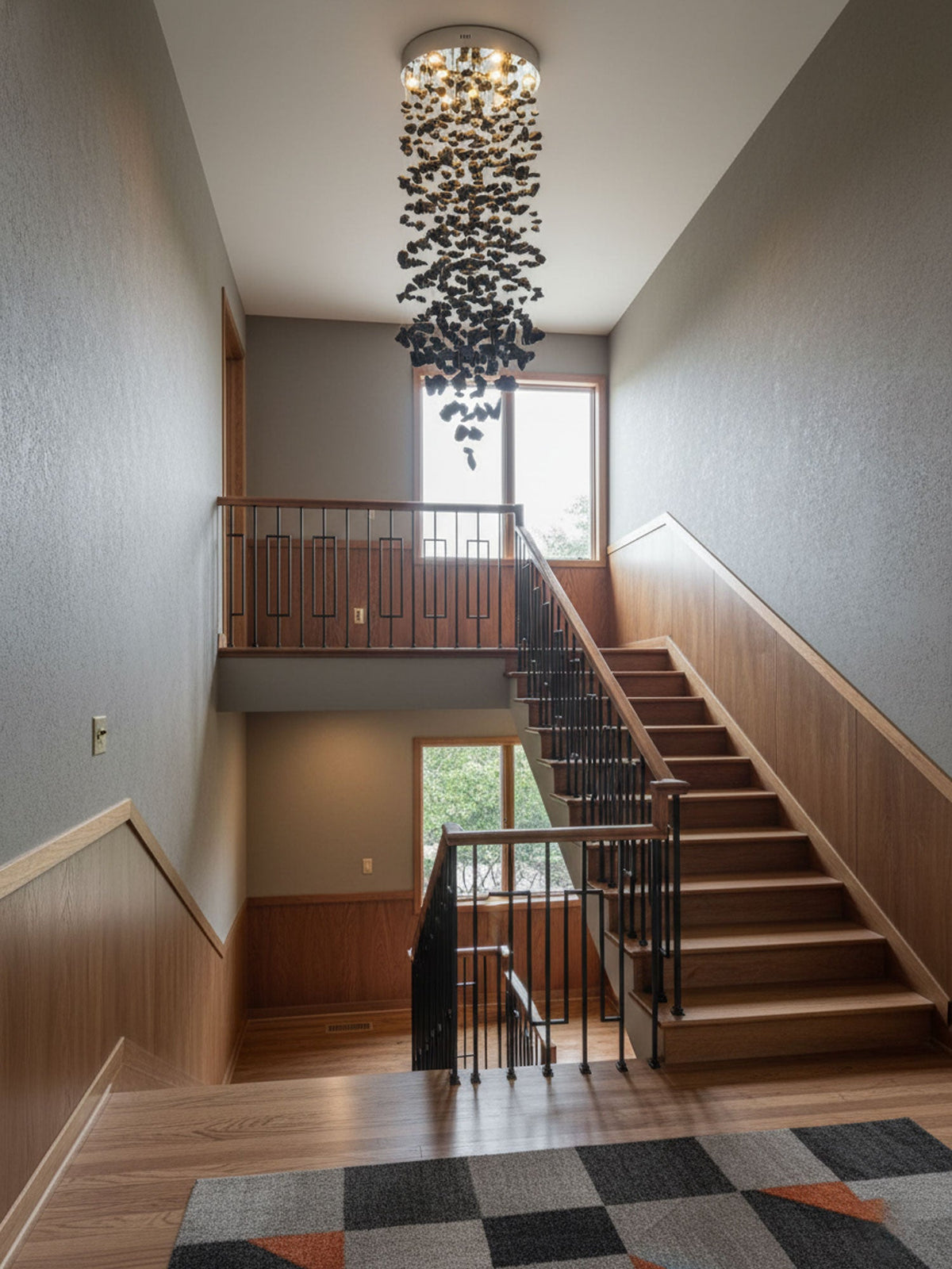 Orinridge Black Stones Chandelier