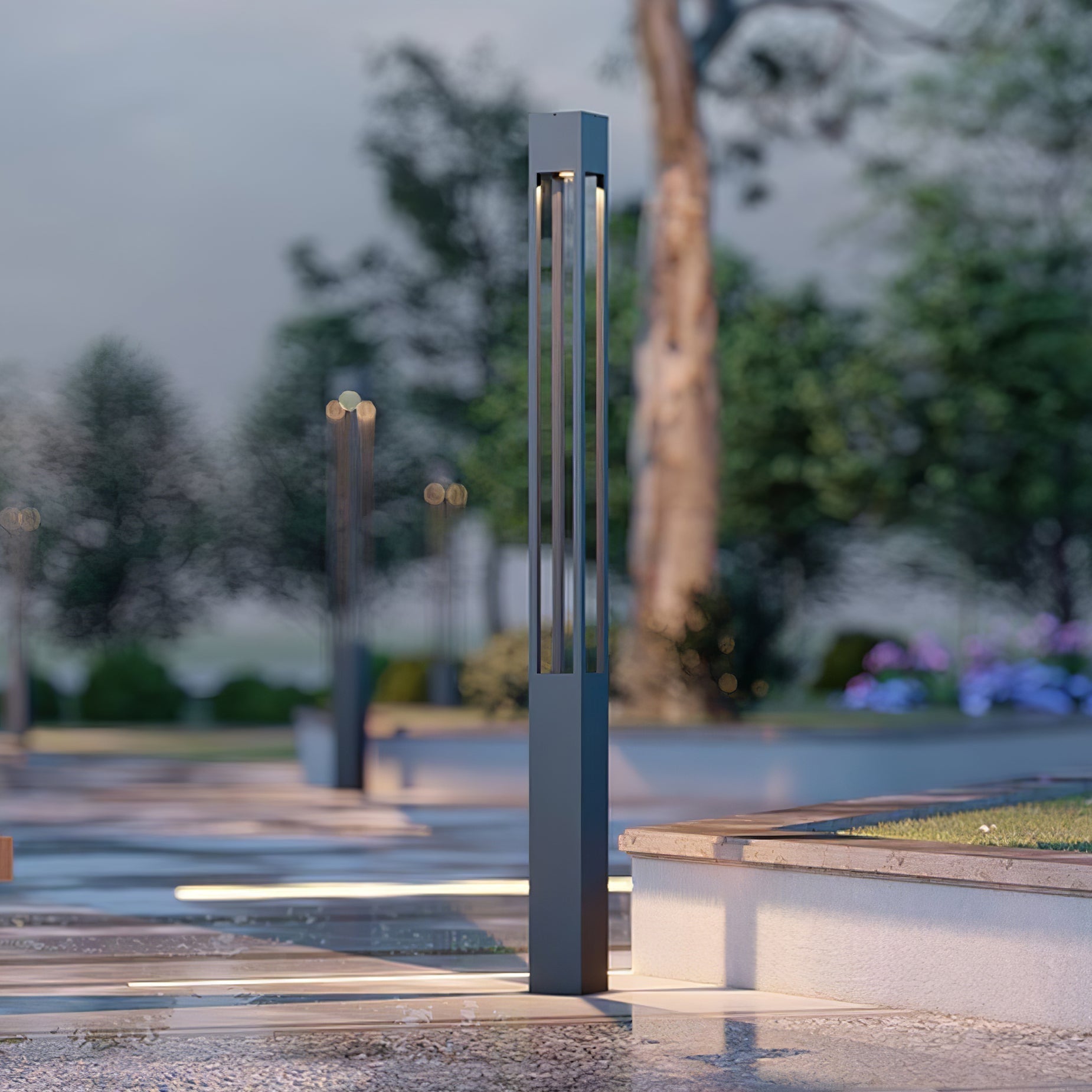 Qisken Column Floor Lamp