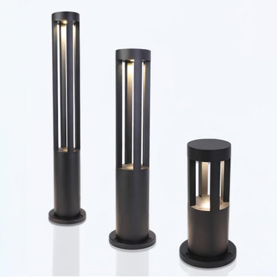 Orelinella Outdoor Light Black Cylindrical Garden