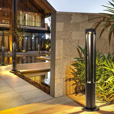 Orelinella Outdoor Light Black Cylindrical Garden