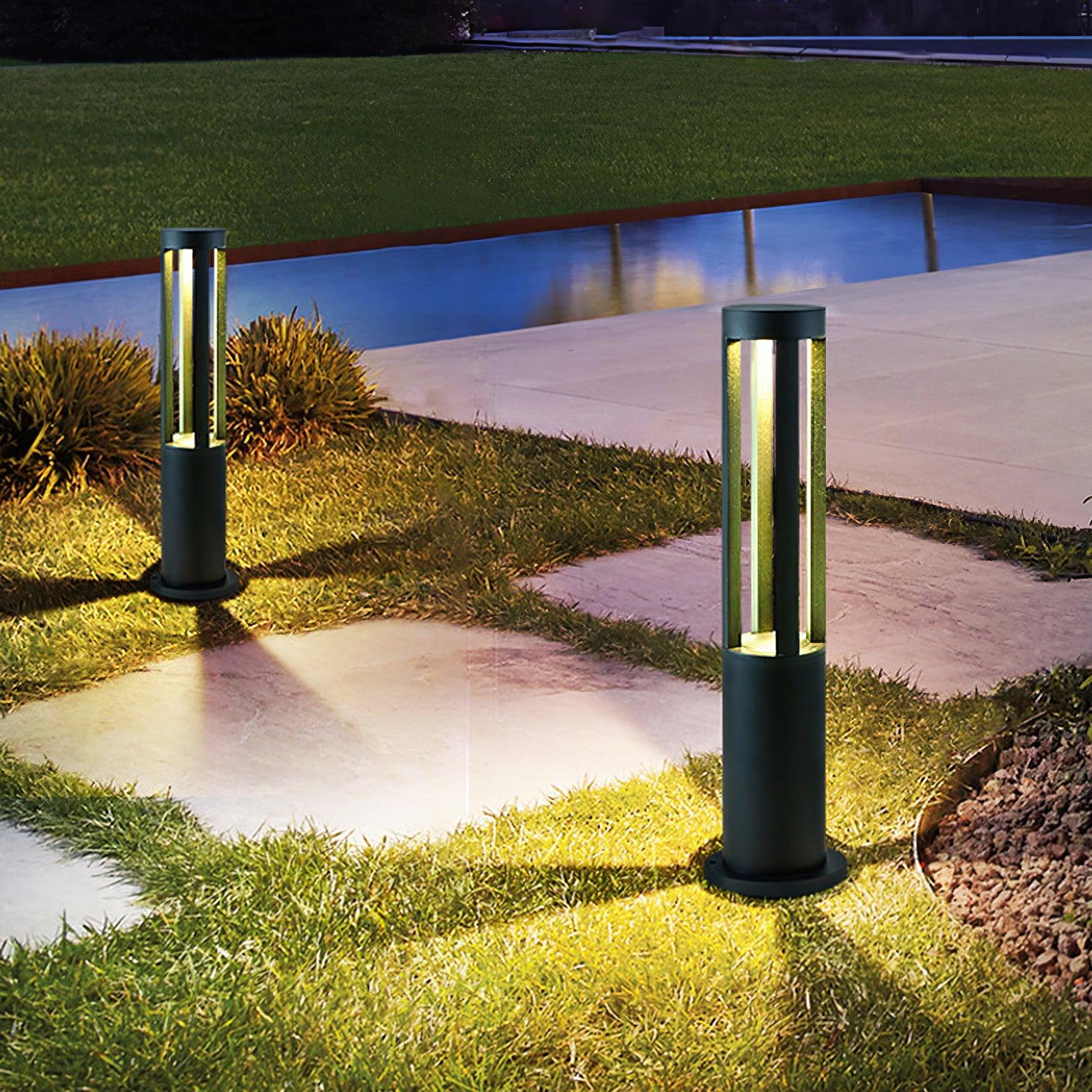 Orelinella Outdoor Light Black Cylindrical Garden