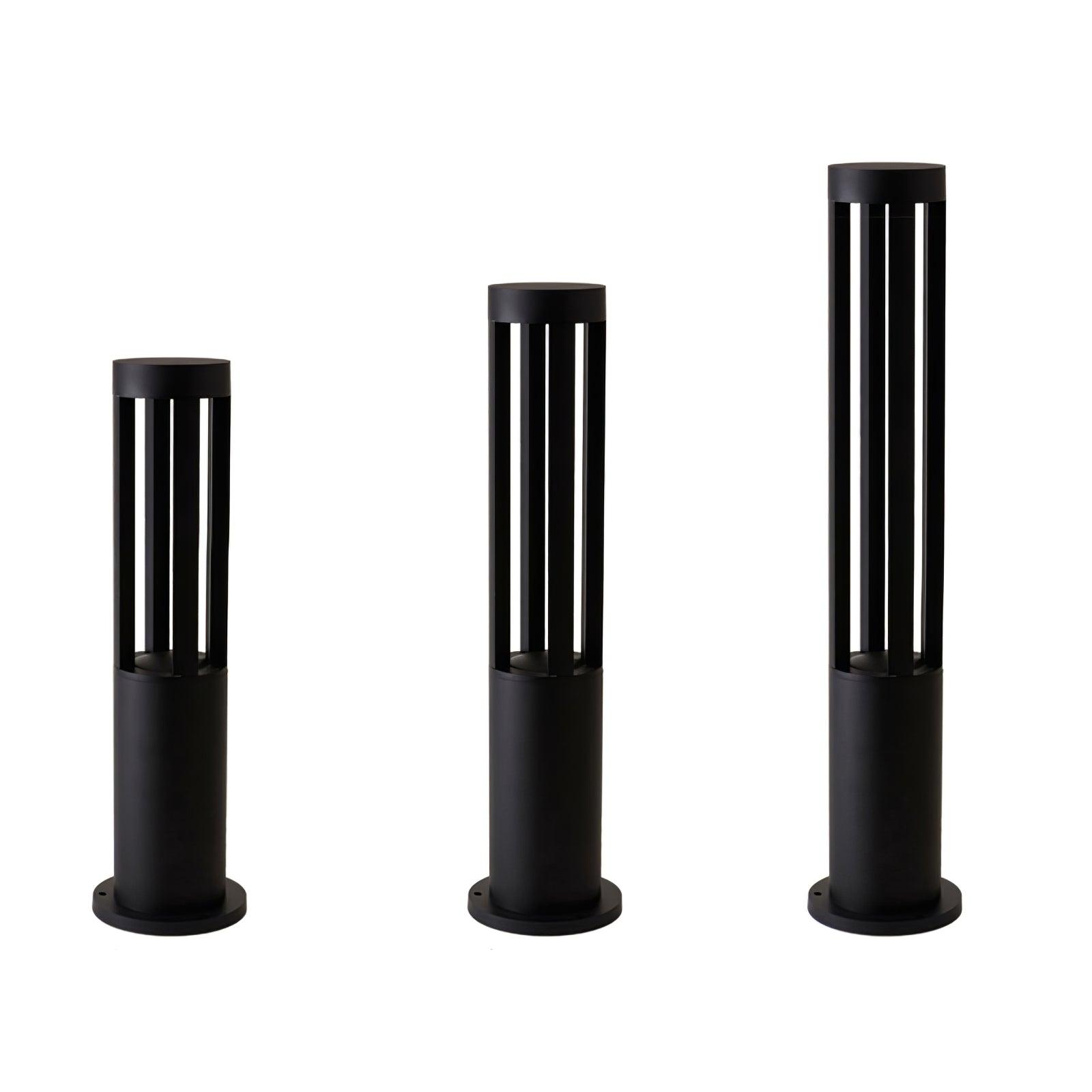 Orelinella Outdoor Light Black Cylindrical Garden