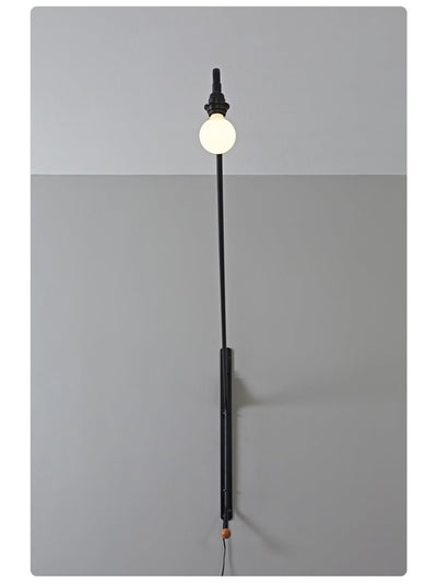 Black Extended Arm Wall Lamp