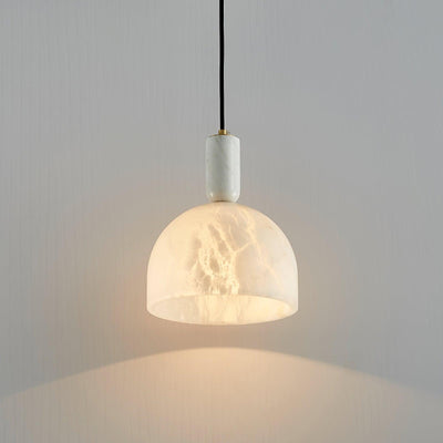 Leda Minimalist Alabaster Pendant Light