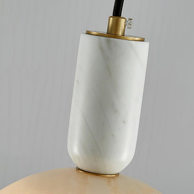 Leda Minimalist Alabaster Pendant Light