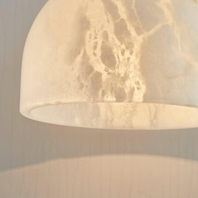 Leda Minimalist Alabaster Pendant Light