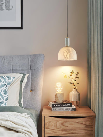 Leda Minimalist Alabaster Pendant Light