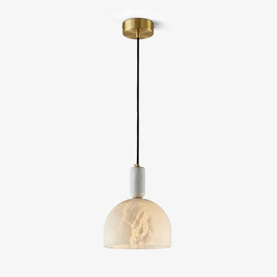 Leda Minimalist Alabaster Pendant Light