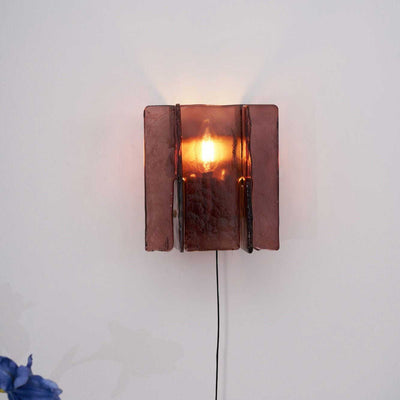 Lustra Wall Light Brass Glass Clear - Neutral Decor