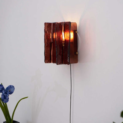 Lustra Wall Light Brass Glass Clear - Neutral Decor