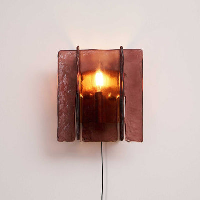 Lustra Wall Light Brass Glass Clear - Neutral Decor