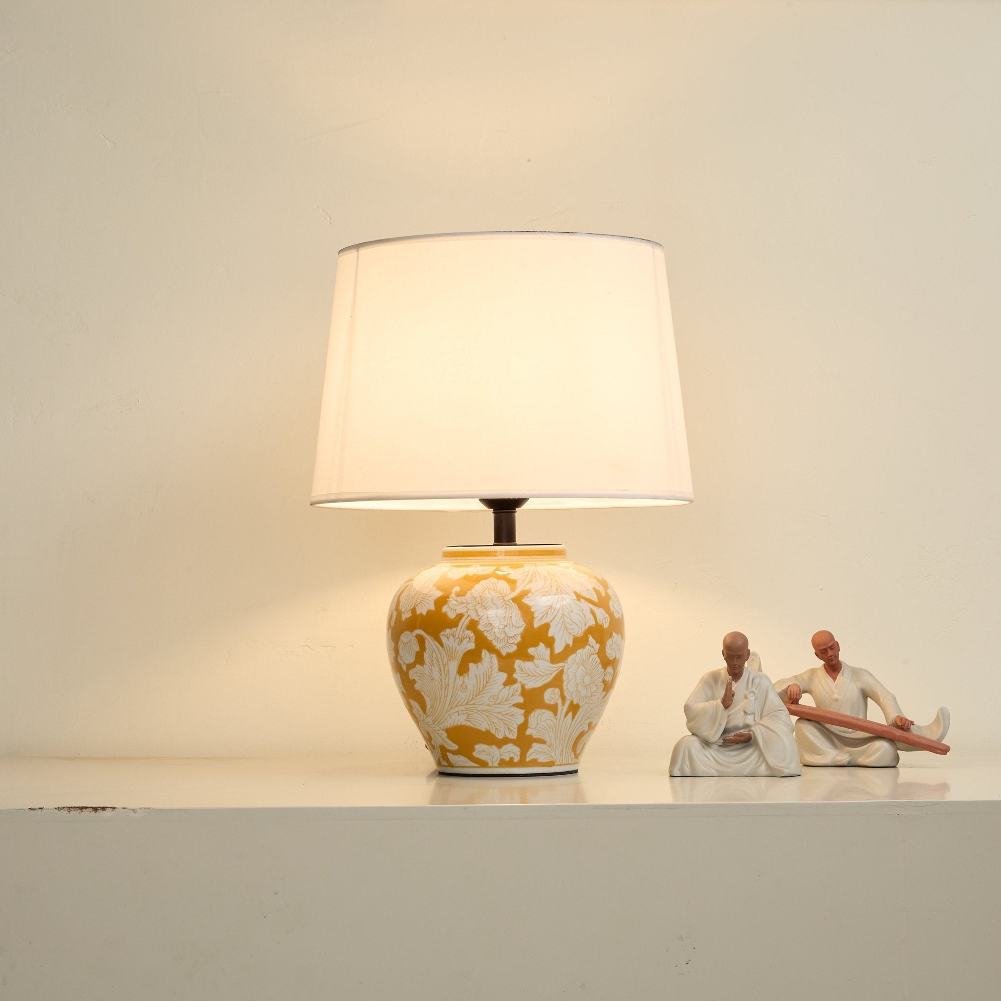 Ceriseria Blazing Blossom Ceramic Table Lamp