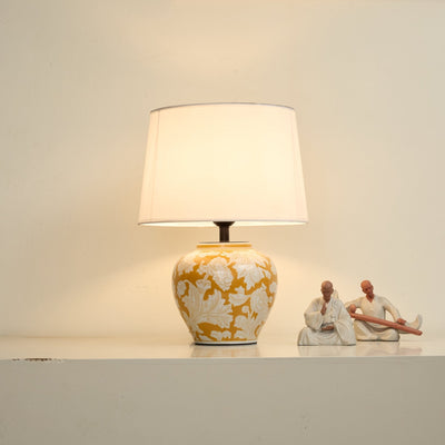 Ceriseria Blazing Blossom Ceramic Table Lamp