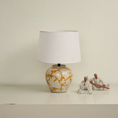Ceriseria Blazing Blossom Ceramic Table Lamp