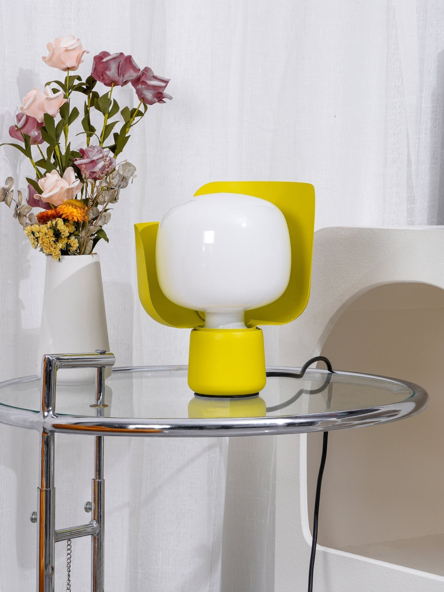 Zuri Plastic Minimalist Table Lamp