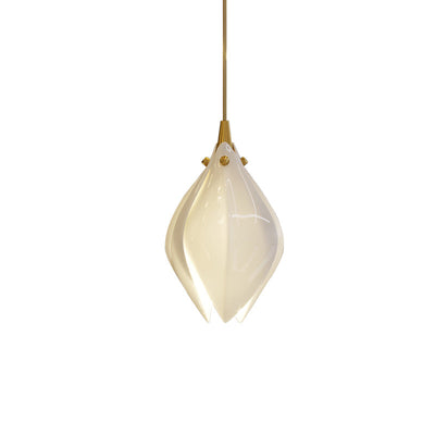 Lustra Pendant Lamp White Floral Ceramic - Neutral Decor