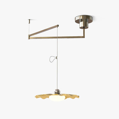 Oriinia Pendant Light Brass Acrylic Dining