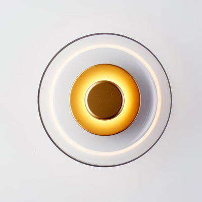 Aether Brass Glass Wall Light