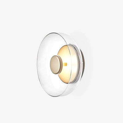 Aether Brass Glass Wall Light