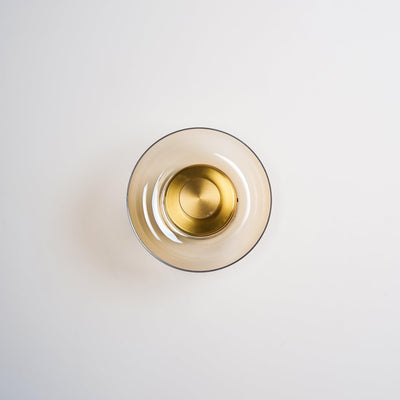 Aether Brass Glass Wall Light