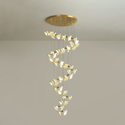 Ernoreth Art Deco Ceramic Chandelier
