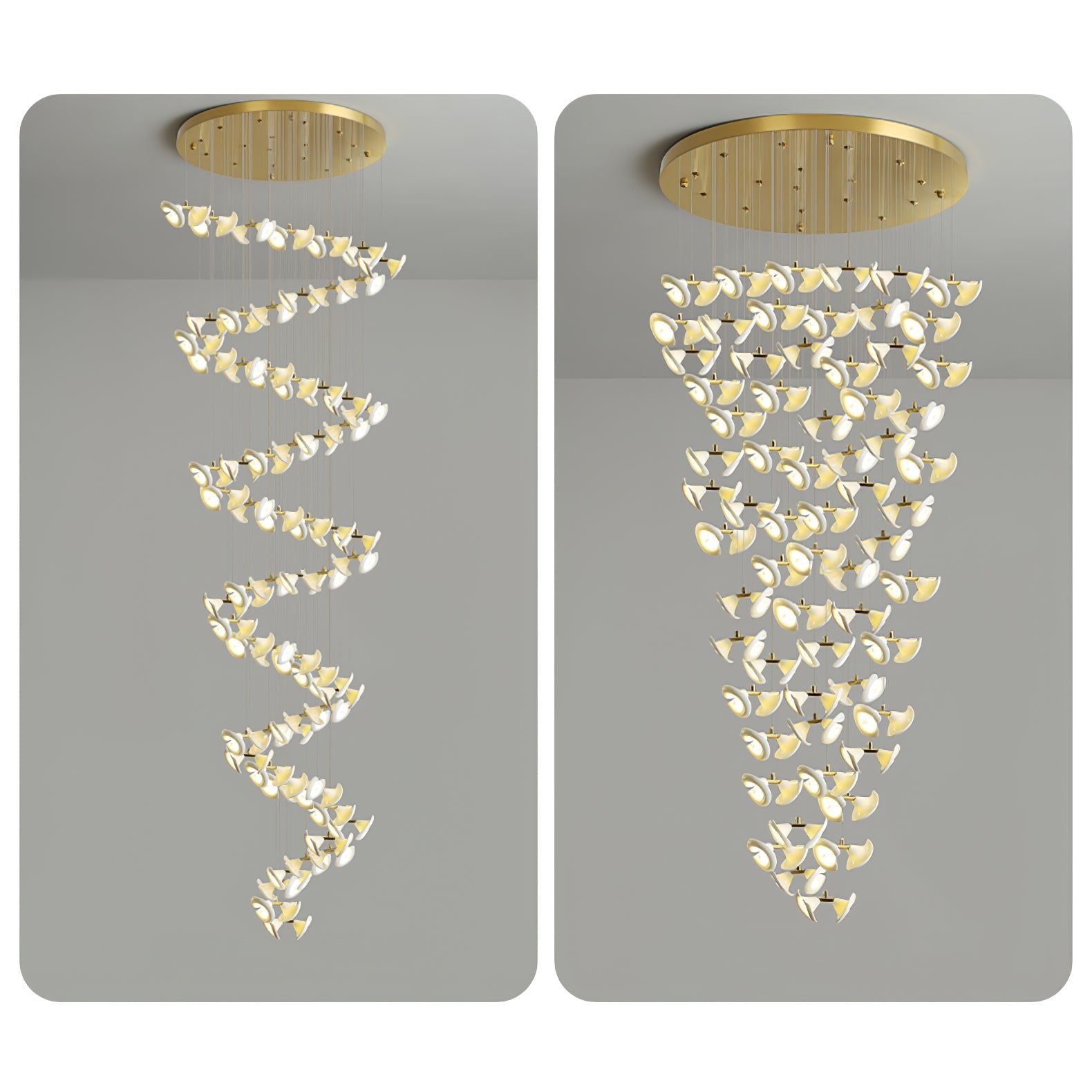 Ernoreth Art Deco Ceramic Chandelier