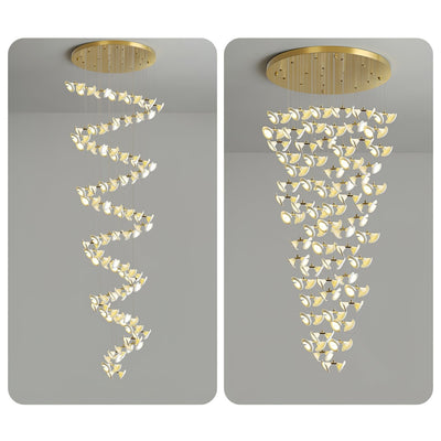 Ernoreth Art Deco Ceramic Chandelier