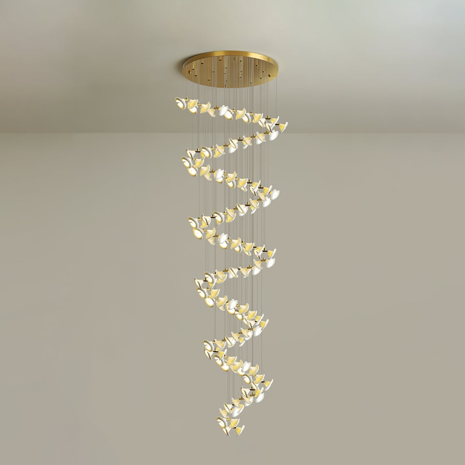 Ernoreth Art Deco Ceramic Chandelier