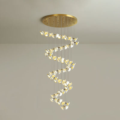 Ernoreth Art Deco Ceramic Chandelier
