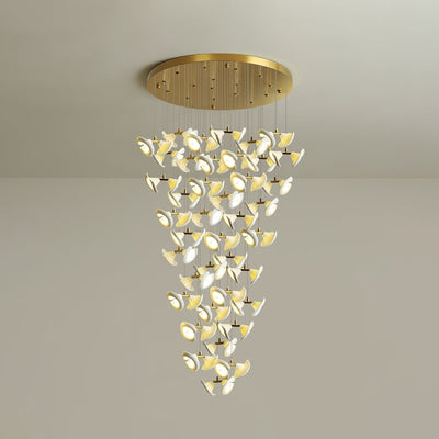 Ernoreth Art Deco Ceramic Chandelier