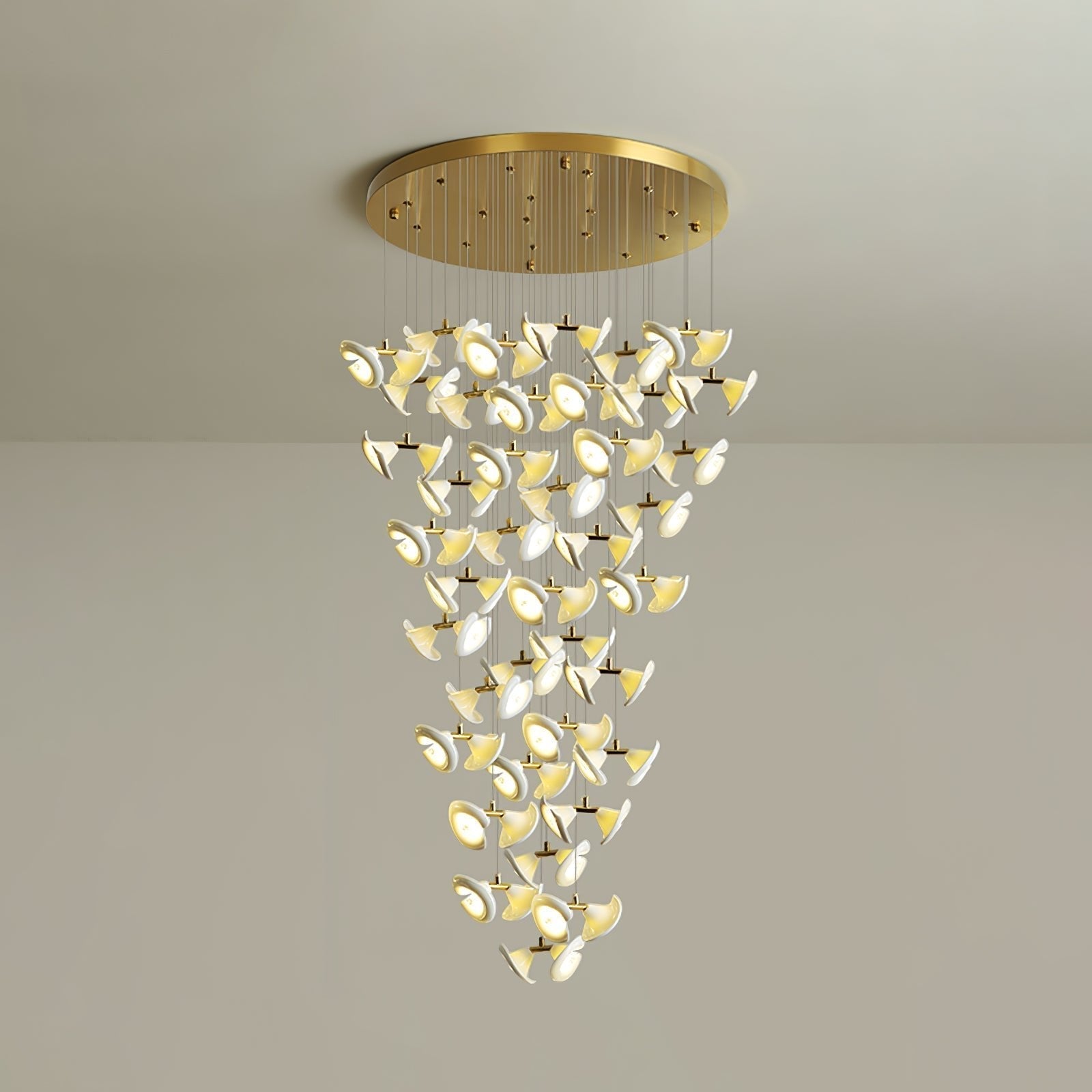 Ernoreth Art Deco Ceramic Chandelier