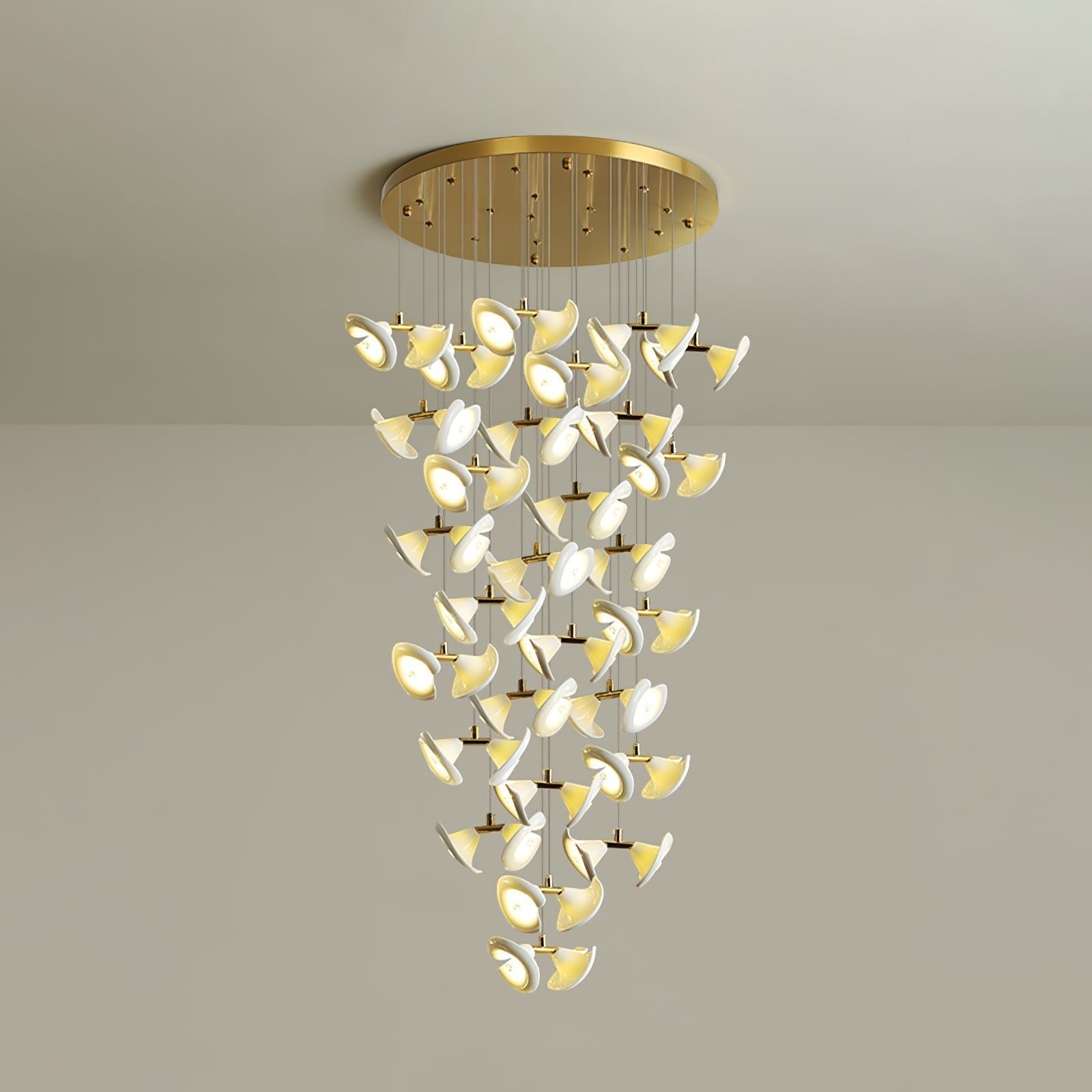 Ernoreth Art Deco Ceramic Chandelier