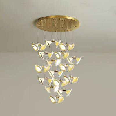 Ernoreth Art Deco Ceramic Chandelier
