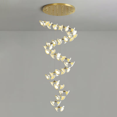 Ernoreth Art Deco Ceramic Chandelier