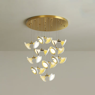 Ernoreth Art Deco Ceramic Chandelier