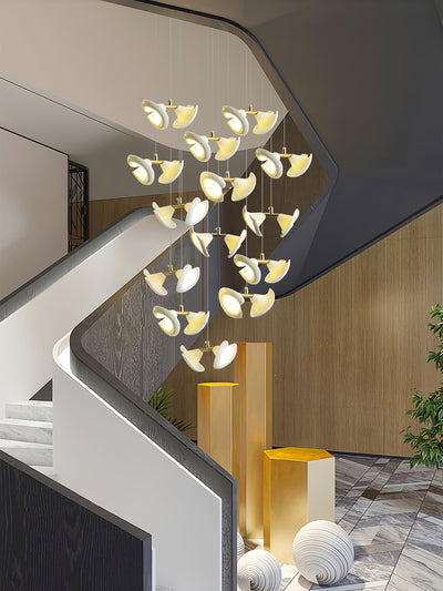 Ernoreth Art Deco Ceramic Chandelier
