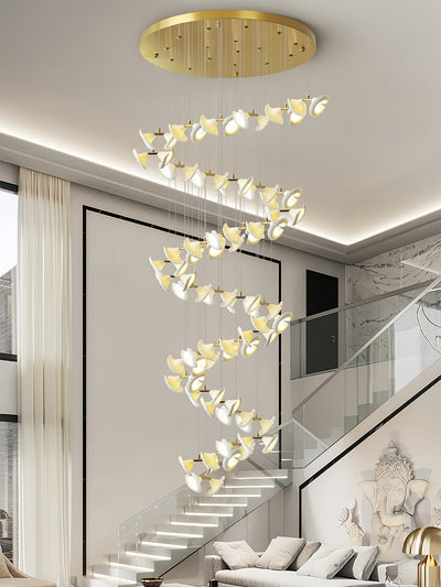 Ernoreth Art Deco Ceramic Chandelier