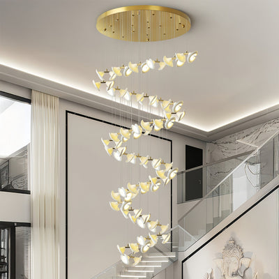 Ernoreth Art Deco Ceramic Chandelier