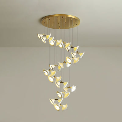 Ernoreth Art Deco Ceramic Chandelier