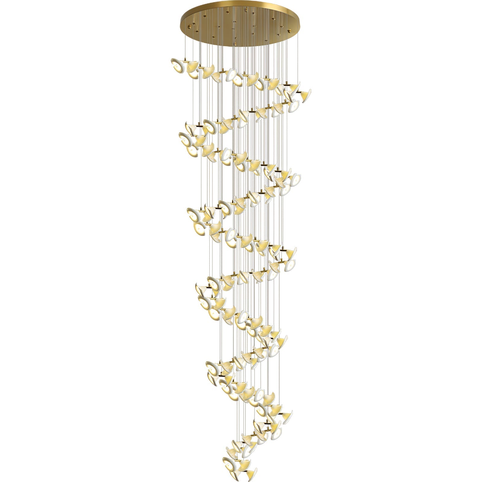 Ernoreth Art Deco Ceramic Chandelier