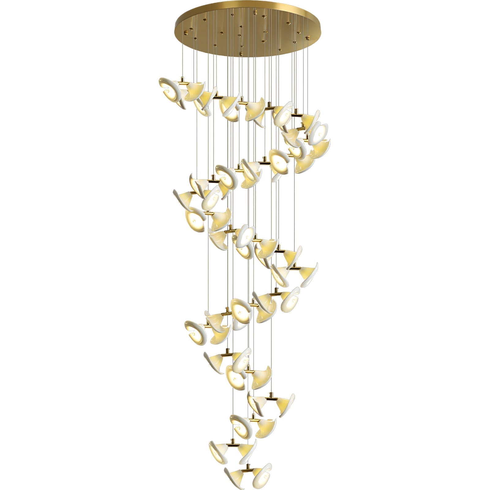 Ernoreth Art Deco Ceramic Chandelier