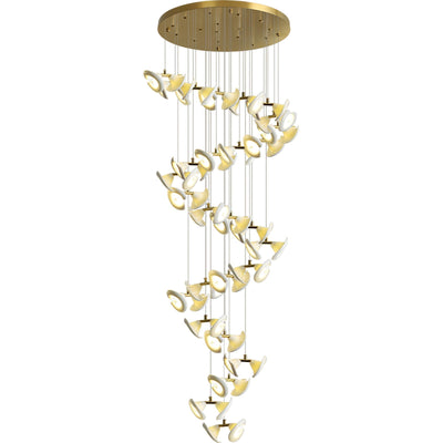 Ernoreth Art Deco Ceramic Chandelier