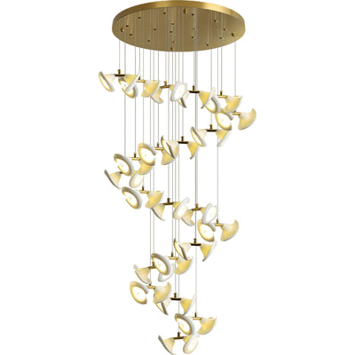 Ernoreth Art Deco Ceramic Chandelier