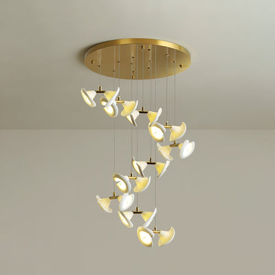 Ernoreth Art Deco Ceramic Chandelier