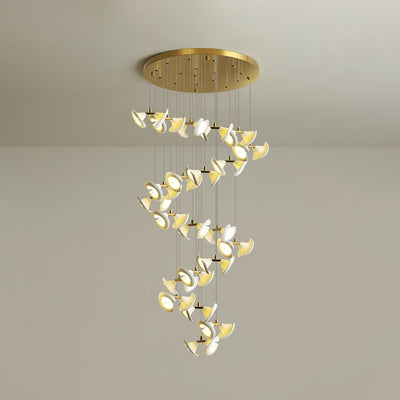 Ernoreth Art Deco Ceramic Chandelier