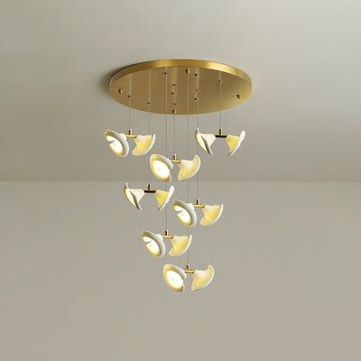 Ernoreth Art Deco Ceramic Chandelier