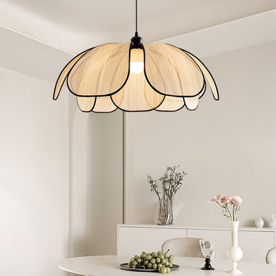 Elthaus Blossom Leaf Fiber Pendant Lamp
