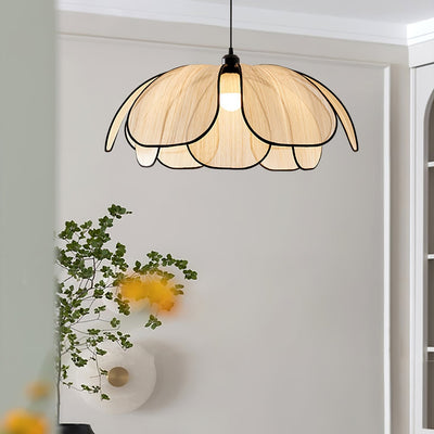 Elthaus Blossom Leaf Fiber Pendant Lamp